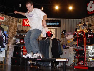 Saint Louis - Zach on the practice rail