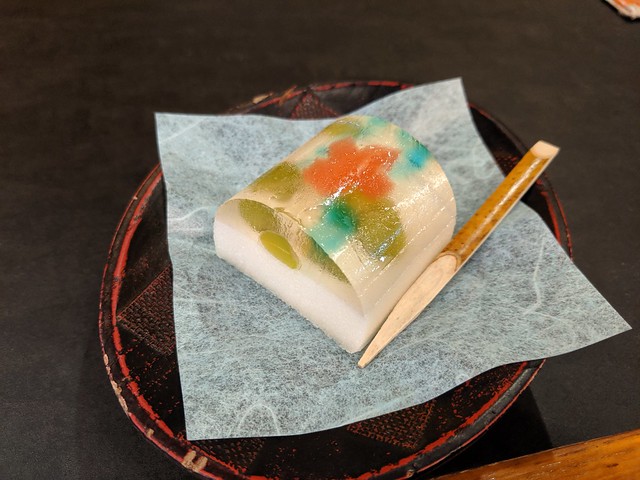 some crazy gelatin + bean thing we were given when checking into our hotel in Ise