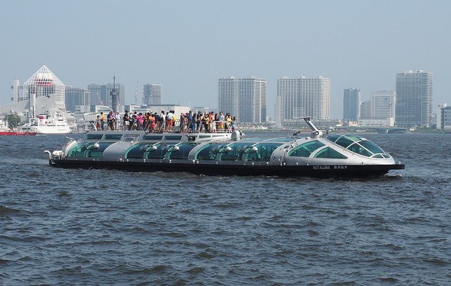 Some weird bug-like tour boat