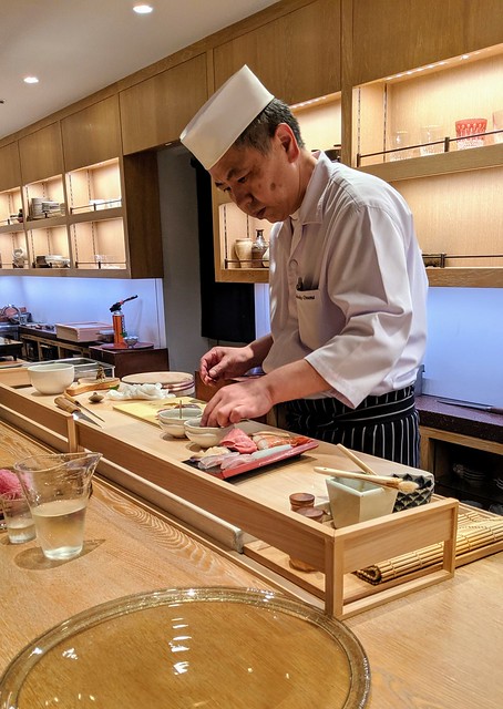 Kari took me to this v fancy sushi place. This was our personal chef