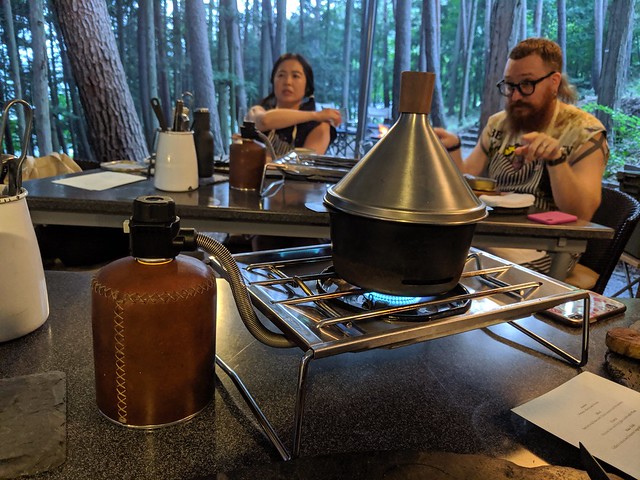 Smokin up some wild boar