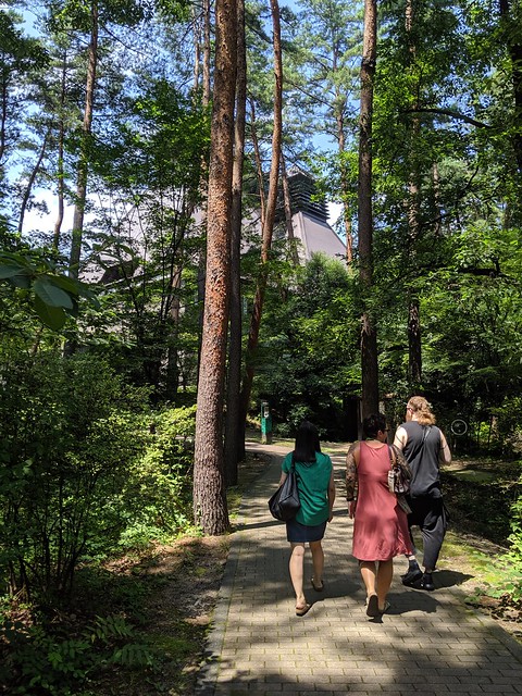 Walking up to Suntory Hakushu Distillery