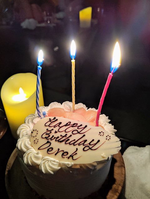 A crazy peach cake for my birthday!