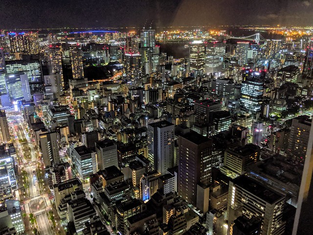 View from the bar outside of the sushi restaurant