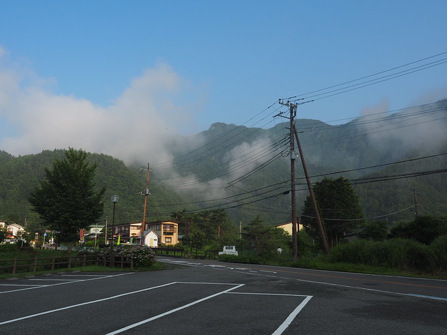 Fog movin through the mountains