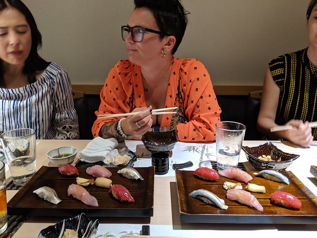 A ridiculous sushi dinner