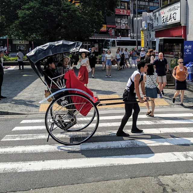 We saw a lot of fit bois pulling people around in carriages