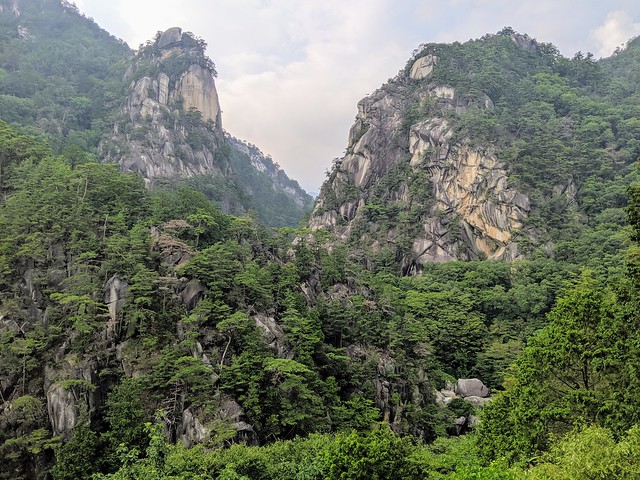 Driving through the mountains in Kofu