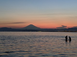 Sunset - Ocean. Sunset. Fuji. Lovers.