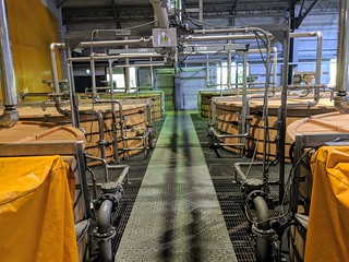 Suntory's wooden fermentation vessels