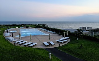 Sunset - Gonna try to swim in that pool in the morning