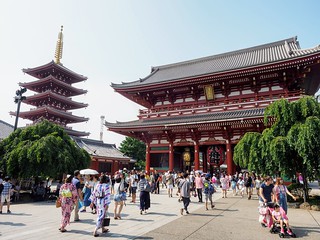 Kaminarimon gate temples