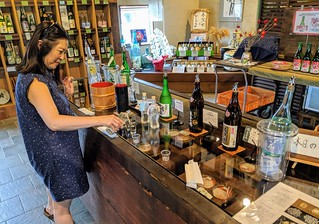 Hiromi pouring us some tastes