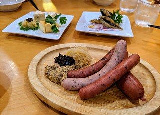 Sausages and fishes @ Suntory