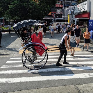 We saw a lot of fit bois pulling people around in carriages