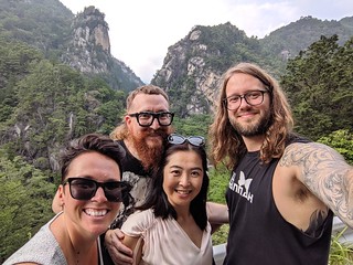 frame - Mountain selfie on the side of the road