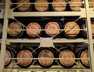 Barrels of whisky