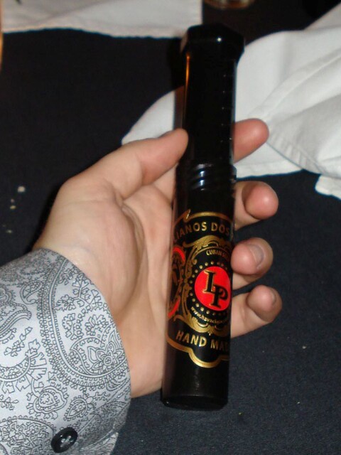 Curt got us fancy cigars again.