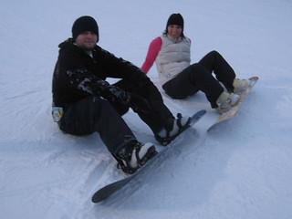 Snowboarding - Me and Kari
