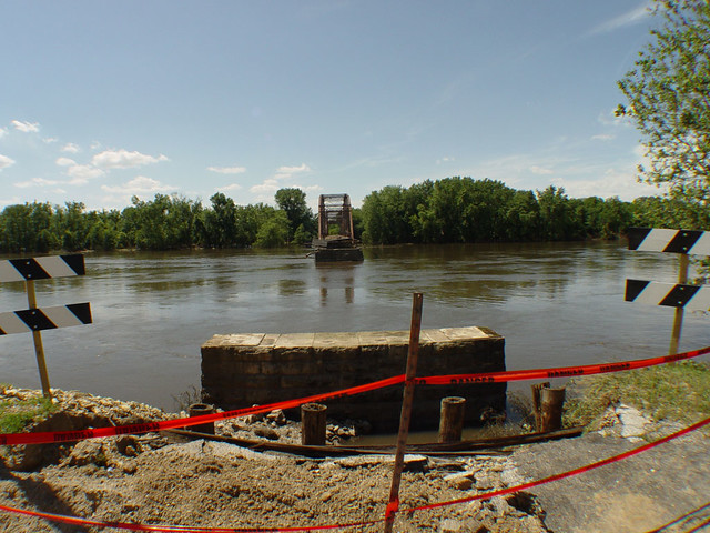 Sutliff Bridge Roped off