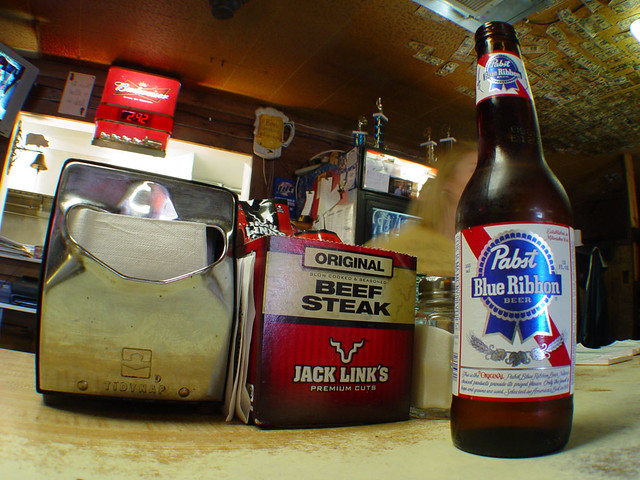 havin a PBR in Baxa's Sutliff Tavern