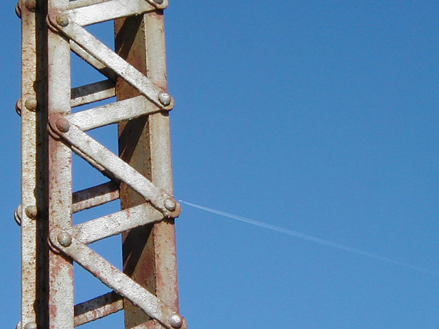 Tiny jet about to crash