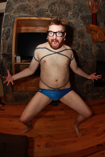 Tattoo - Harper is excited to go hot tubbing