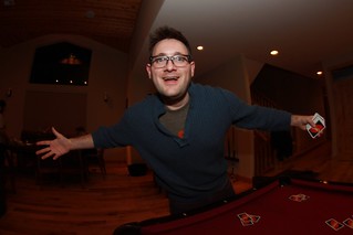 Clint and his inside-out sweater