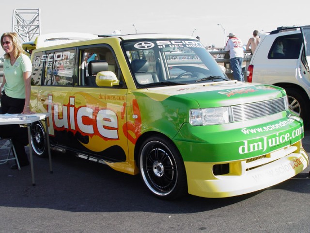 Des Moines Juice Scion xB - we need one for Des Moines Alive...