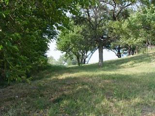 Future path of the ped walk?  You can see the bridge in the background... this is where it led us.