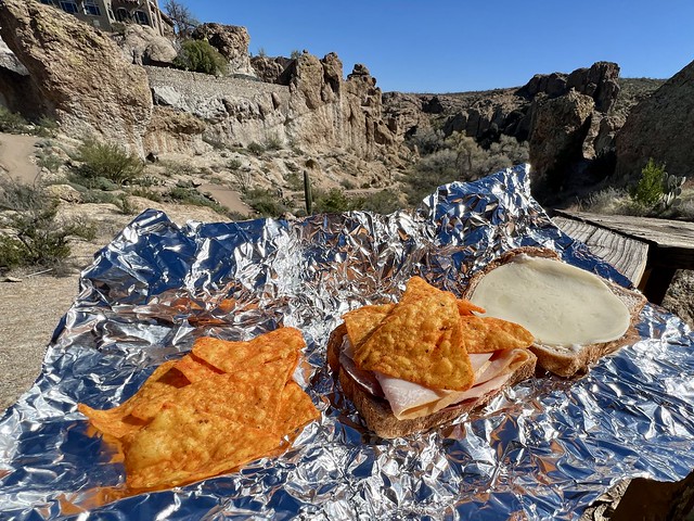 Doritos. On a sandwich.