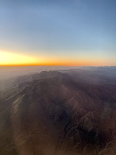 Sunset - Flying into Phoenix