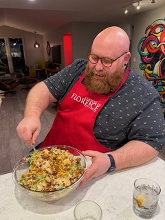 Cooking - Foldin in the peas