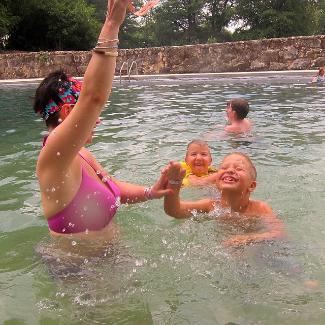 Playing Keep Away at Landa Park