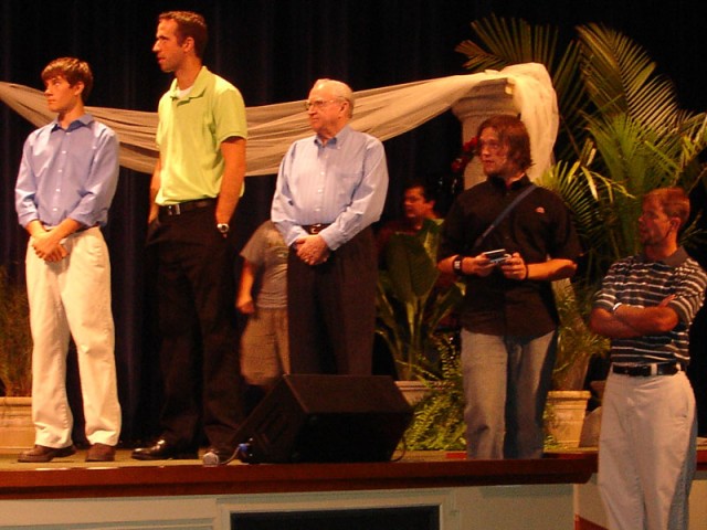 Wedding rehearsal - playing with my sidekick