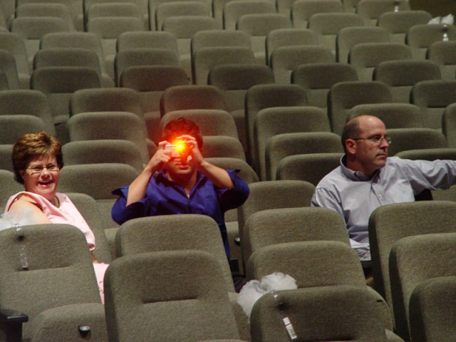 A photo I took from the stage during rehearsal