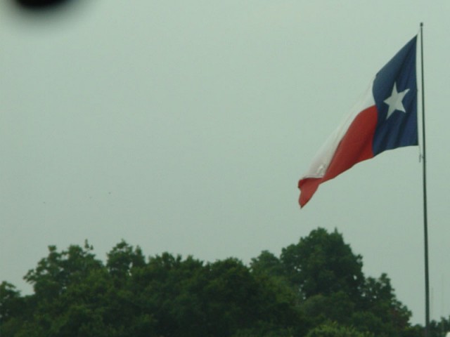 Some huge Texas flag