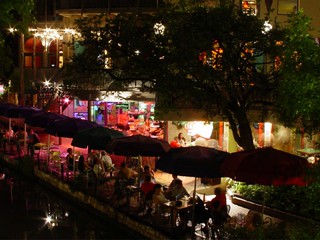 Texas - The river walk at night