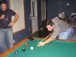Shooting pool