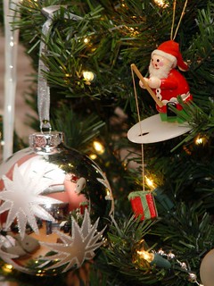 Santa Ice Fishing - I've had this since I was a kid.