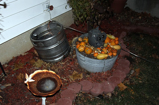 Homebrew - Ghetto chilling wort... one of these days we will actually be prepared, ha