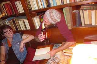 Hanging out with Bookshelf Zach