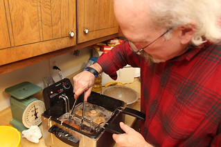 Fryin up some scotch eggs