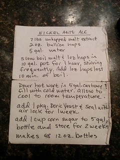 Homebrew - Nickel Ante Ale