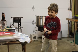 Elias Hernandez - Elias hanging out in the garage