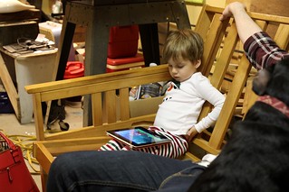 Ian Hernandez - Playin with my iPad. Scratching my butt.