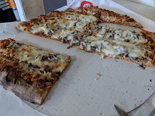 pizza - Vicki brought us some QC style pizza from Hometown