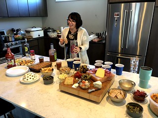 Kari and her appetizers, haha