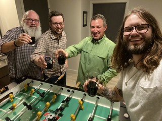 Samplin some beer that Jon brought