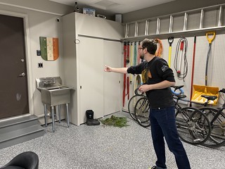 Irish Ring Board - Throwing rings in the garage